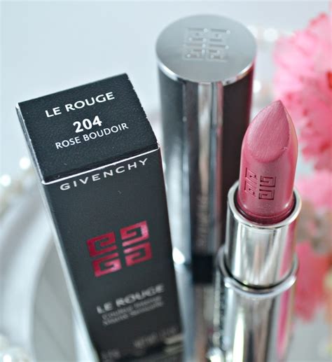 givenchy le rouge rose boudoir|Givenchy Rose Boudoir (204) Le Rouge Review & Swatches.